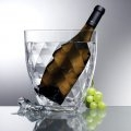 Acrylic Diamond-Cut Wine Bucket